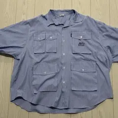 CP COMPANY ストライプ 長袖シャツ 刺繍入り