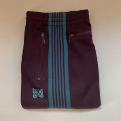【生産終了】Needles トラックパンツ ボルドー×ターコイズ xs 20ss