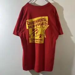 T-537 シカゴ大学病院ロゴ Tシャツ Lサイズ レッド