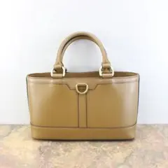 BURBERRY バーバリーロゴレザーハンドバッグ