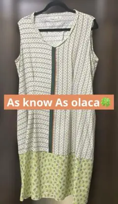 As know As olaca ノースリーブワンピース