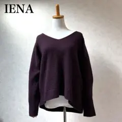 イエナ IENA ニット セーター オーバーサイズ パープル系 カシミヤ混
