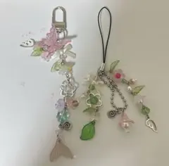 お花 ビーズキーホルダー セット