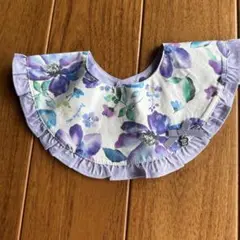 【新品未使用】ANNA SUI 花柄フリルスタイ 紫