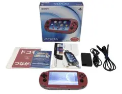 極美品 動作品 PSVita 本体 コズミック レッド PCH-1100 箱付き