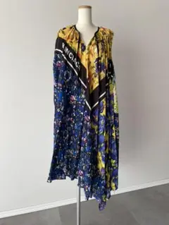 BALENCIAGA 花柄 アシンメトリーワンピース★