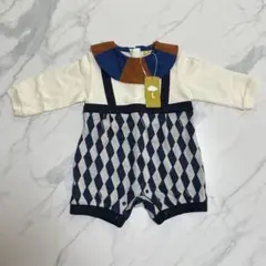 【moimoln】ピノアーガイルカバーオール