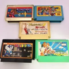 ニンテンドーファミコンソフト　起動確認済み　5本まとめ売り