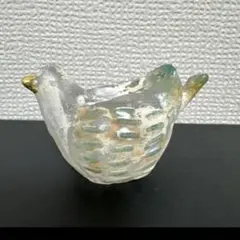安達知江さん 犬 ガラスオブジェ