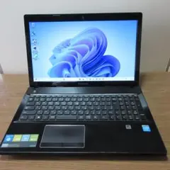 中古ノートPC　レノボG500 core i5 8GB SSD　アダプタ付属
