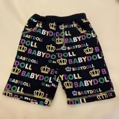 BABYDOLL ロゴプリント ボトムス　ハーフパンツ　半ズボン
