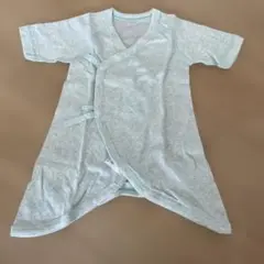 前開きコンビ肌着 グレー系 50~60cm