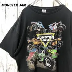 C2294 MONSTER JAM オーバーサイズ Tシャツ ブラック 海外