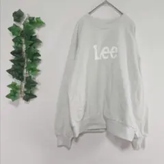 アースミュージックアンドエコロジー　Leeロゴ入りスウェット トレーナー　緑系