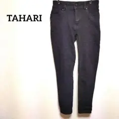 TAHARI スキニーパンツ 6/28 黒/ブラック 古着