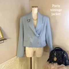 【Paris vintage】変形デザイン　カラージャケット