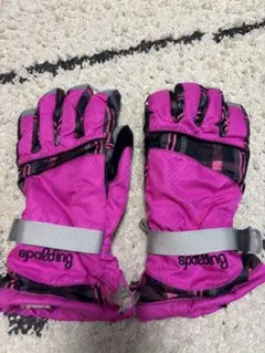 Spalding ピンク スキーグローブ　M