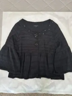TO BE CHIC カーディガン　黒　フリーサイズ