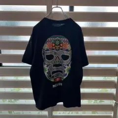 Quechido スカルデザイン Tシャツ ブラック