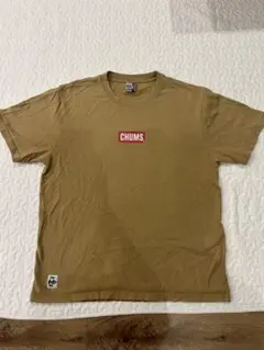 CHUMS XL ブラウン ロゴ Tシャツ
