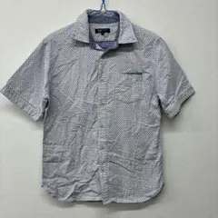BEAMS HEART 半袖ドット柄シャツ M イ48