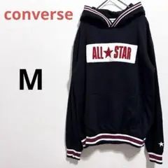 【コンバース】胸ロゴ　フーディ　ALL★STAR カレッジパーカー　ルームウェア