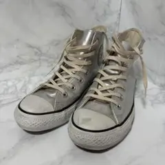 y082738 コンバース　スニーカー　シルバー　24.5cm