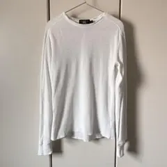 RRL サーマル ロンT ホワイト 白 XS ラグラン ワッフル