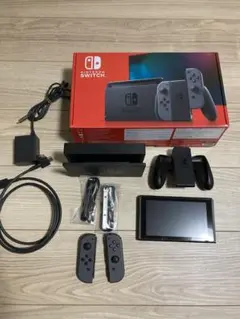 ニンテンドースイッチ グレー、有線LANアダプター付き