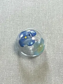 [新品] 福島 会津喜多方 蒔絵ビードロ浮き玉 小＊あじさい