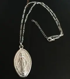 f33 新品♬送料込み◆マリアネックレス 天使 メンズ レディース シルバー
