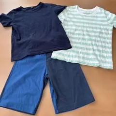 無印　Tシャツ２枚　ハーフパンツ　パジャマ　130