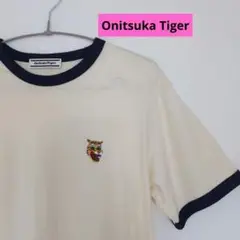 Onitsuka Tigerオニツカタイガー　ワンポイント刺繍ロゴTシャツ