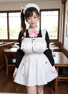 メイド 高画質 A4 ポスター AI美女 グラビア セクシー 可愛い n799