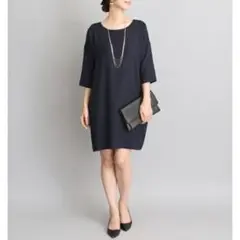 UR DOORS アーバンリサーチ ベーシックワンピース 紺 ネイビー 美品