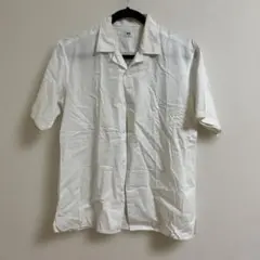 UNIQLO 半袖開襟シャツ L ホワイト
