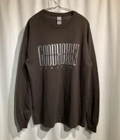 gildan【gooderror magazine】 ロングtシャツ 茶