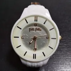 Folli Follie フォリフォリ レディース腕時計 ホワイト 稼働品