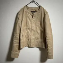 『MICHEL KLEIN』ミッシェルクラン【38】ノーカラージャケット