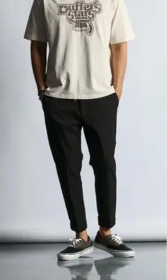 The DUFFER of ST.GEORGE ブラック スウェットパンツ