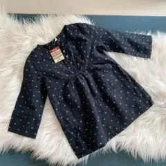 無印良品　ベビー　チェックチュニック