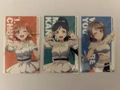 ラブライブ　アトレ　Aqours メモリアルステッカー　3枚セット