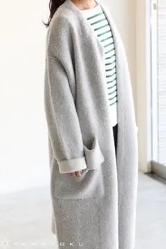 GALERIE VIE(ギャルリーヴィー) ダブルフェイス ノーカラーコート