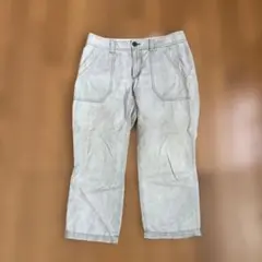 【定価1.8万】【23区】麻100%ハーフパンツ カーキ色