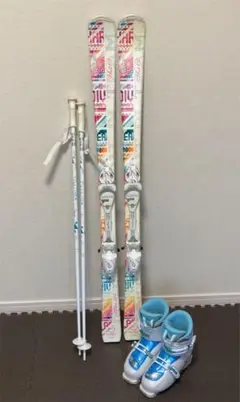 スキー4点セット レディース ガールズ 140