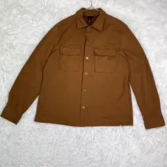 H&M【M】シャツ　アウター　ブラウン　メンズ　厚手