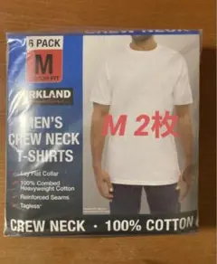 コストコ カークランド メンズ白Tシャツ Mサイズ 2枚
