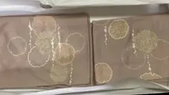 刺繍付き雪輪花柄の訪問着
