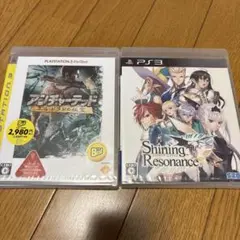 PS3ソフト 新品未開封2本セット アンチャーテッド、シャイニングレゾナンス