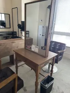 【中古•千葉発•引き取り】セット面 美容室 美容師 ドレッサー 両面鏡 #04
